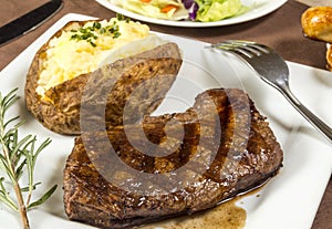 grilled steak dinner