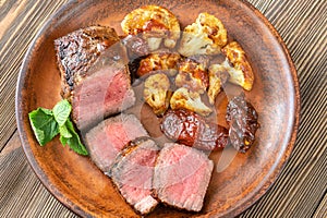 Grilled strip steak