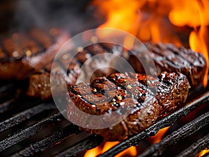 Grilled striploin steak