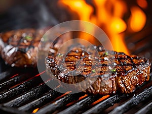 Grilled striploin steak