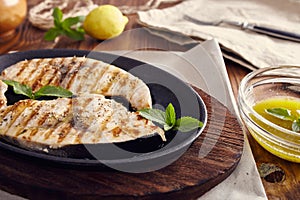 Grilled swordfish