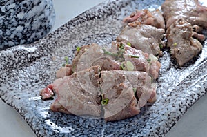 Grilled thin Angus Beef