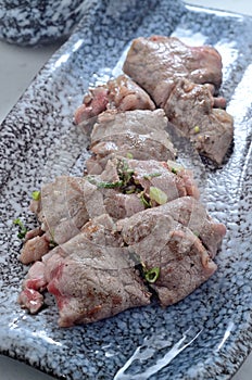 Grilled thin Angus Beef