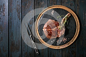 Grilled tomahawk steak