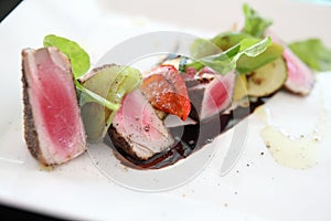 Grilled tuna steak