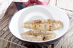 Grilled whiting fillet with pepper