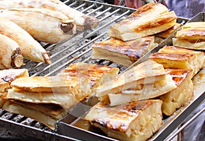 Grilled yam