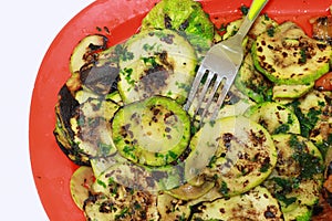 Grilled zucchini