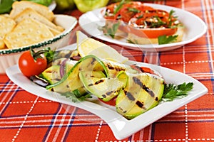 Grilled zucchini