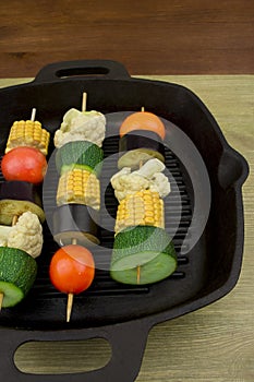 Grillin veggies on the table