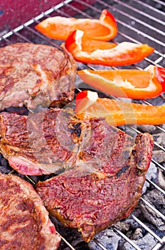 Grilling beef steaks