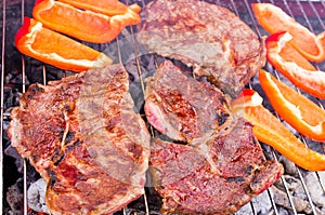 Grilling beef steaks