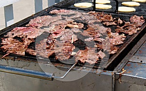 Grilling Carne Asada