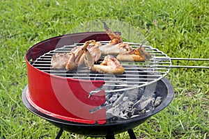 Grilling chicken