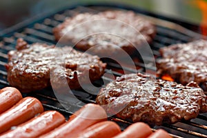 Grilling food photo