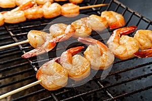 Grilling Juicy Shrimp Kebabs