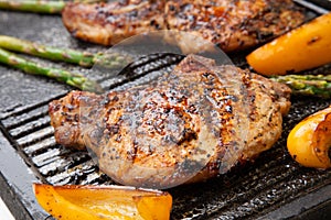 Grilling Pork Chops photo