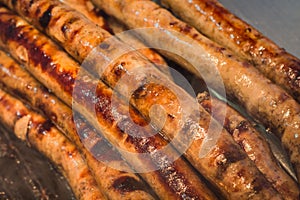 Grilling Sausage Onions Peppers