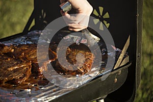 Grilling Steak