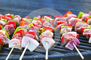 Grilling at summer weekend