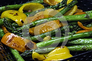 Grilling vegetables