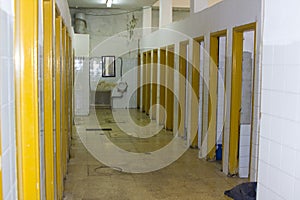 Grim public toilet facilities at the Islamic Dome of The Rock