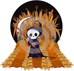 Grim Reaper on Corn Maze