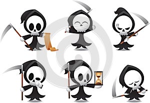 Grim Reaper icons Halloween