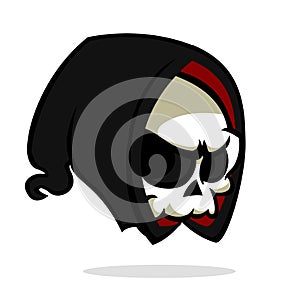 Grim reaper logo mascot vector isolated