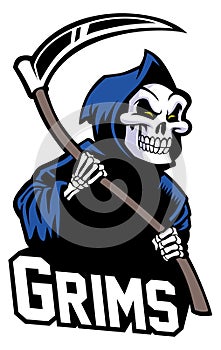 Grim reaper mascot