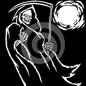 The Grim Reaper. Vector Illustration