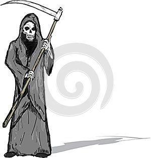 Grim Reaper vector illustration clip-art image