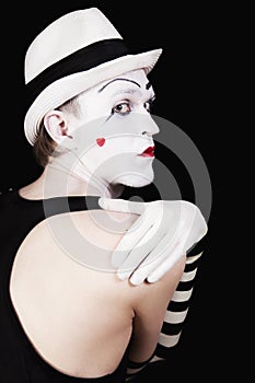Grimace mime in white hat