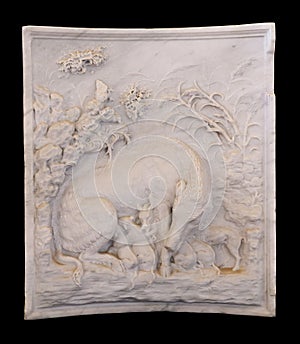 Grimani relief with wild boar. Palestina