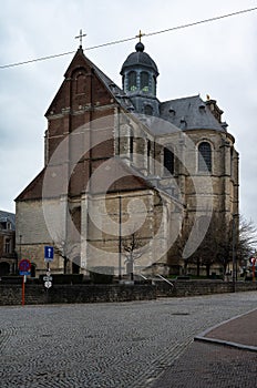 Grimbergen, Flemish Brabant Region - Belgium - The Abbey of the village, a Norbertines monument