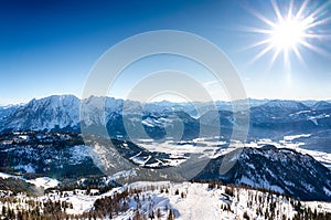 Grimming mountain and Tauplitzalm in Steiermark, Austria