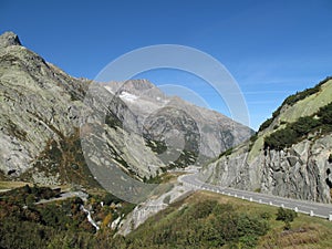Grimsel pass road