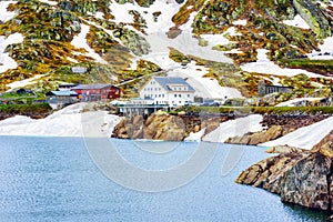 Grimsel pass in swiss Alps mountains, Switzerland