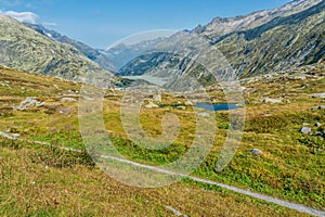 Grimselpass in the Bernese Alps, Switzerland