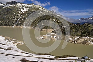 The Grimselsee on the Grimsel pass
