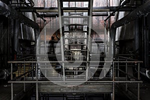 Grimy Staircase - Abandoned Factory - New York