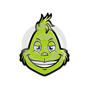 Grinch emoji Grinning Face icon