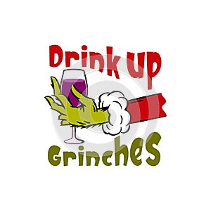 Grinch hand of Drink up Grinches Clip art