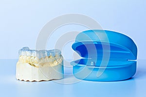 Grind guard dental model case photo