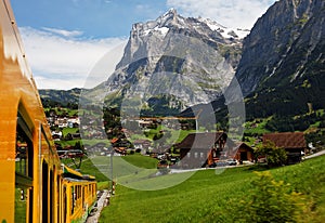 Grindelwald Village in Berner Oberland photo