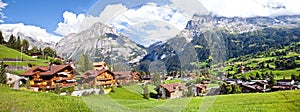 Grindelwald Village Panorama photo