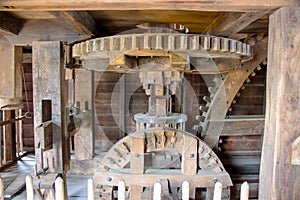 Grinding of a boat mill photo