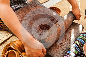Grinding Cocoa Beans