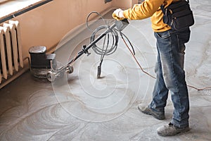 Grinding of concrete floor