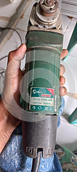 the grinding machine is damaged and must be